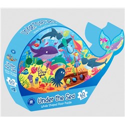 EVLFPU - Under the Sea  Whale Shaped Floor Puzzle